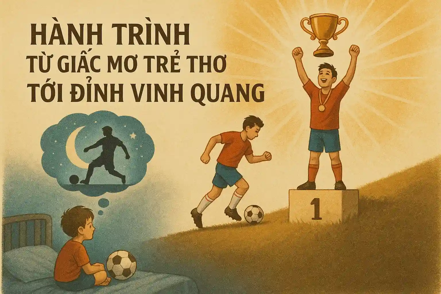 Hành trình từ giấc mơ trẻ thơ tới đỉnh vinh quang